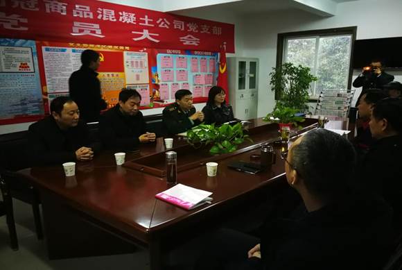 銅官區(qū)區(qū)委常委、人武部到商品混凝土公司開展專項督導(dǎo)工作