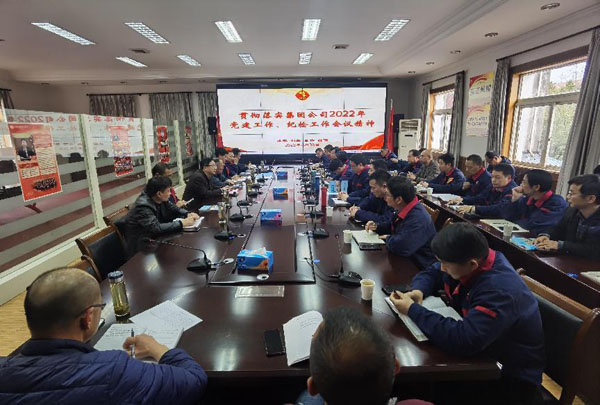 公司召開會(huì)議傳達(dá)集團(tuán)公司黨建工作、紀(jì)檢工作會(huì)議精神